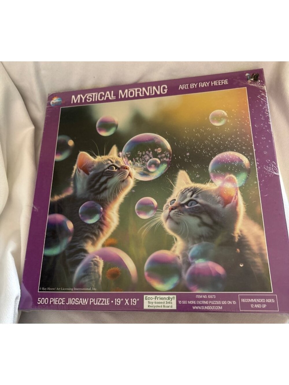 SunsOut Mystical Morning 500-Piece Jigsaw Puzzle By Ray Heere 19" x 19" Eco-Frie